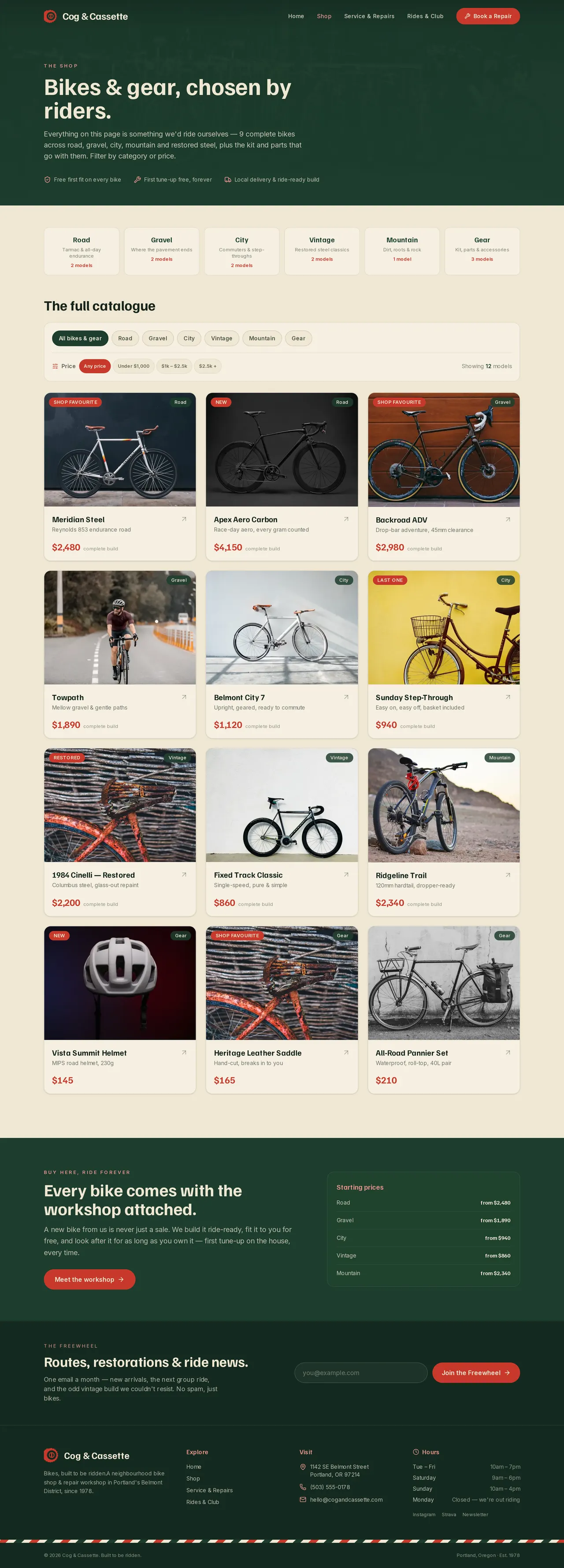 Cog & Cassette — Shop