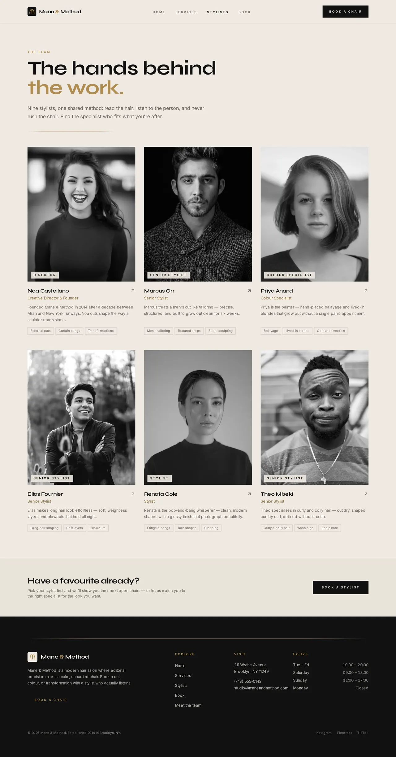 Mane & Method — Stylists