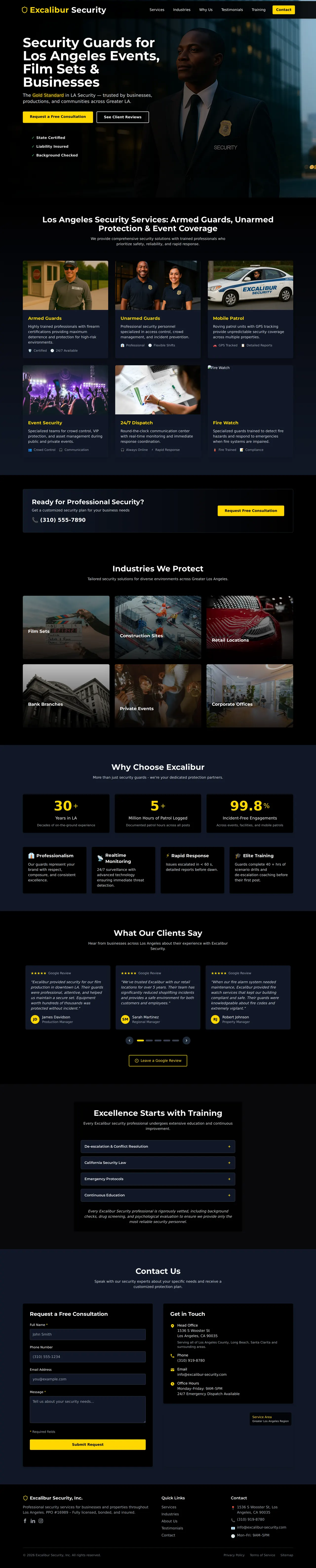 Excalibur Security — Home